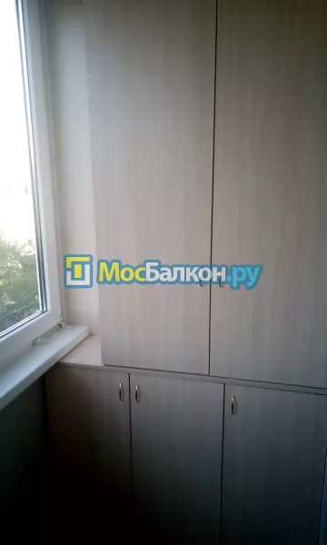 Шкаф на балкон купить в Мытищах на заказ недорого от МосБалкон