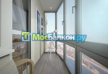 Французское остекление балконов и лоджий под ключ по доступным ценам в Мытищах | МосБалкон