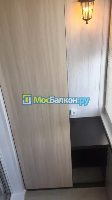 Шкаф на балкон купить в Мытищах на заказ недорого от МосБалкон