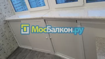 Шкаф на балкон купить в Мытищах на заказ недорого от МосБалкон