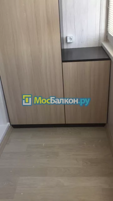 Шкаф на балкон купить в Мытищах на заказ недорого от МосБалкон