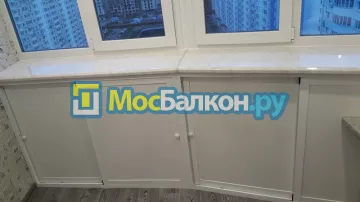 Шкаф на балкон купить в Мытищах на заказ недорого от МосБалкон