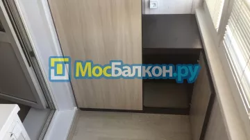 Шкаф на балкон купить в Мытищах на заказ недорого от МосБалкон