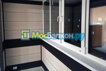 отделка балконов и лоджий МДФ панелями в москве