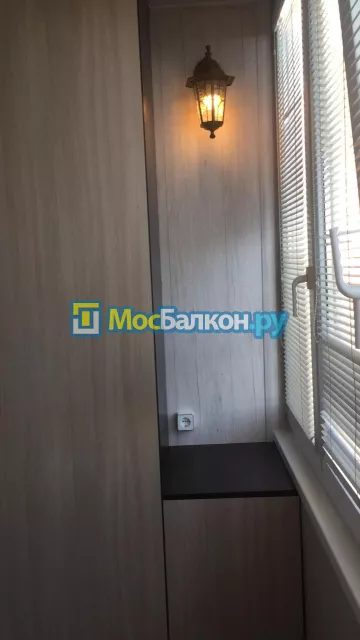 Шкаф на балкон купить в Мытищах на заказ недорого от МосБалкон