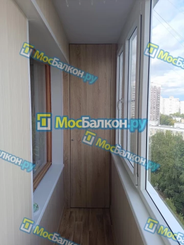 Шкаф на балкон купить в Мытищах на заказ недорого от МосБалкон