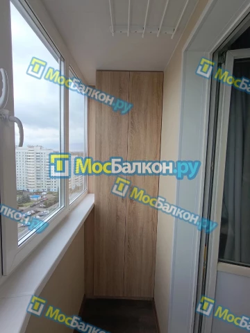 Шкаф на балкон купить в Мытищах на заказ недорого от МосБалкон
