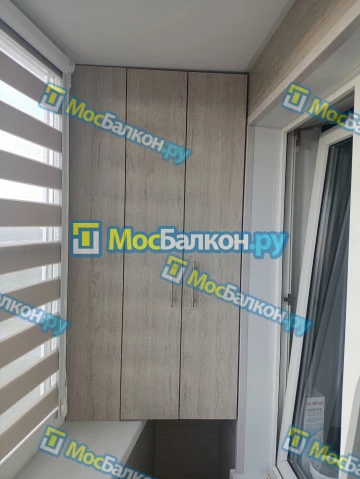 Шкаф на балкон купить в Мытищах на заказ недорого от МосБалкон