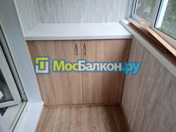 Шкаф на балкон купить в Мытищах на заказ недорого от МосБалкон