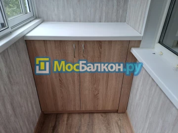 Шкаф на балкон купить в Мытищах на заказ недорого от МосБалкон