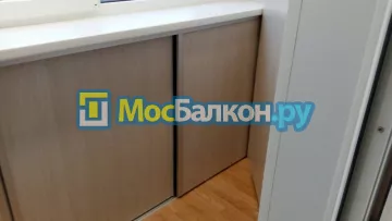 Шкаф на балкон купить в Мытищах на заказ недорого от МосБалкон