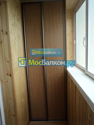 Шкаф на балкон купить в Мытищах на заказ недорого от МосБалкон