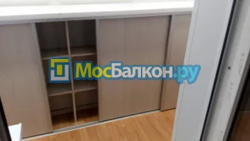 Шкаф на балкон купить в Мытищах на заказ недорого от МосБалкон