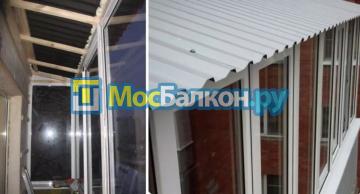 изготовление крыши и козырька на балкон