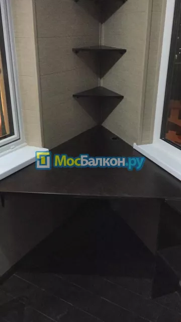 Шкаф на балкон купить в Мытищах на заказ недорого от МосБалкон