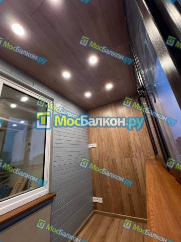  ОТДЕЛКА БАЛКОНОВ СТЕНОВЫМ ПАРКЕТОМ С ЛАМИНАТОМ