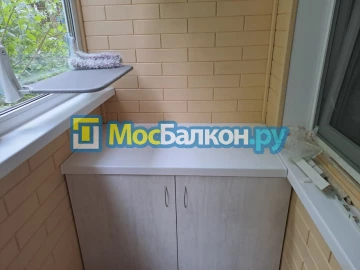 Шкаф на балкон купить в Мытищах на заказ недорого от МосБалкон